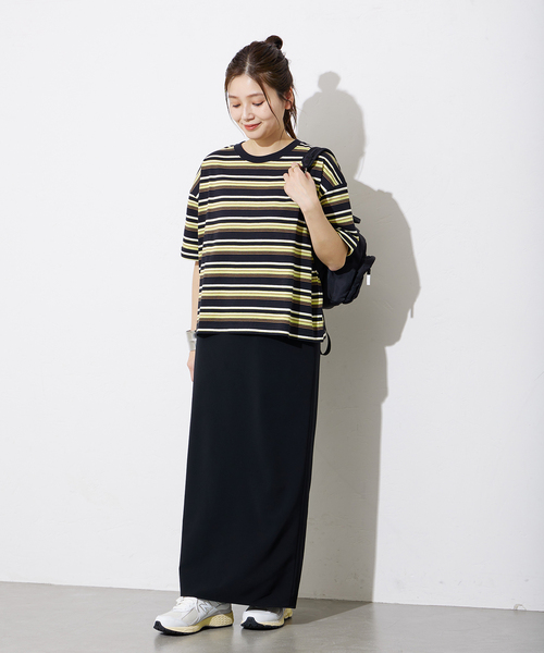 JOURNAL STANDARD（ジャーナルスタンダード）の「《追加3》アセジミボウシテンジクロールアップT（Tシャツ/カットソー・レディース・ホワイト/ブラック/グレー/イエロー・FREE）」の12枚目の写真