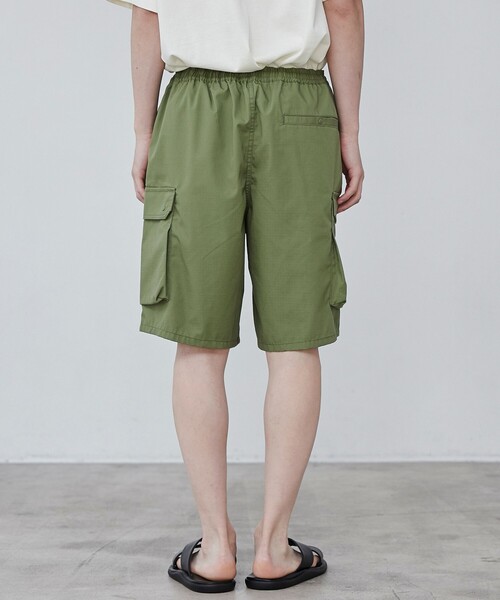 coen（コーエン）の「ウォッシュドリップカーゴショーツ（カーゴパンツ・メンズ・ブラック/オリーブ・M/L）」の16枚目の写真