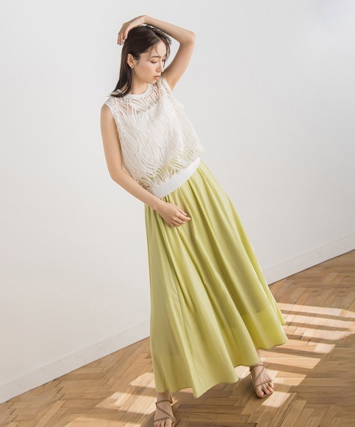 Droite lautreamont(ドロワットロートレアモン)の「刺繍レーストップス(Tシャツ/カットソー・レディース・オフホワイト/ブラック・M)」の11枚目の写真