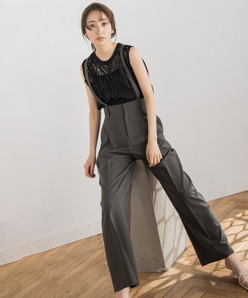 Droite lautreamont(ドロワットロートレアモン)の「刺繍レーストップス(Tシャツ/カットソー・レディース・オフホワイト/ブラック・M)」の20枚目の写真