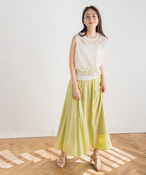 Droite lautreamont(ドロワットロートレアモン)の「刺繍レーストップス(Tシャツ/カットソー・レディース・オフホワイト/ブラック・M)」の10枚目の写真