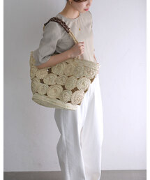 La TOTALITE | 【AFRICAN SQUARE/アフリカンスクエア】デコレーションカゴBAG(かごバッグ)