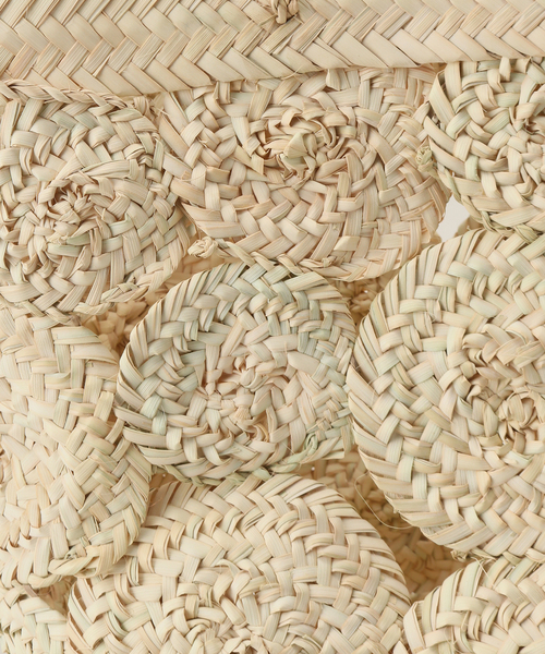 La TOTALITE(ラトータリテ)の「【AFRICAN SQUARE/アフリカンスクエア】デコレーションカゴBAG(かごバッグ・レディース・ベージュ・FREE)」の10枚目の写真