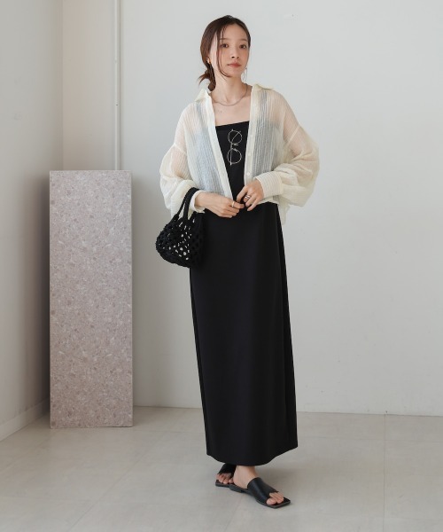Bab（バブ）の「タックスリーブコンパクトシアーシャツブラウス（シャツ/ブラウス・レディース・サックスブルー/ホワイト系その他/ベージュ・M）」の6枚目の写真
