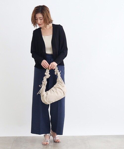 grove（グローブ）の「◆ギャザーフリルリボンムーンショルダー（ショルダーバッグ・レディース・ライトベージュ/ブラック/チャコールグレー/ライトグレー/シルバー系その他5・00）」の13枚目の写真