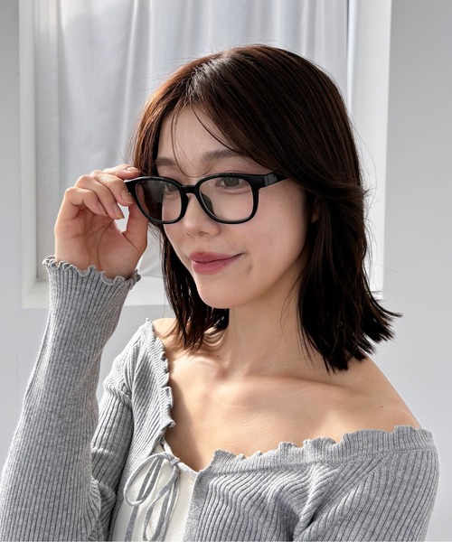 Heather（ヘザー）の「アソートクロブチメガネ　125182（メガネ・レディース・ブラック/ブラック系その他・ONE SIZE）」の2枚目の写真