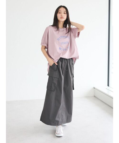 CRAFT STANDARD BOUTIQUE(クラフトスタンダードブティック)の「カーゴバルーンナロースカート(スカート・レディース・カーキ/チャコールグレー/グレイッシュベージュ・FREE)」の20枚目の写真