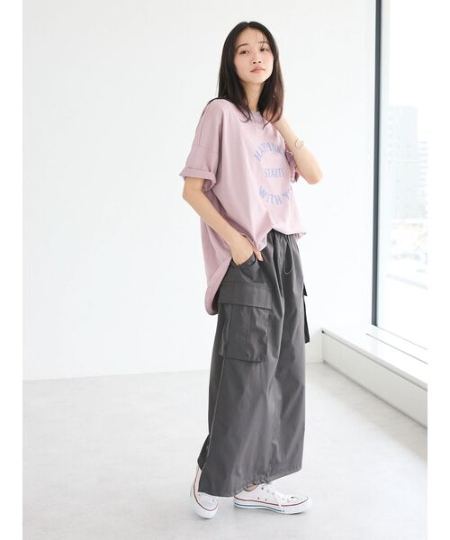 CRAFT STANDARD BOUTIQUE(クラフトスタンダードブティック)の「カーゴバルーンナロースカート(スカート・レディース・カーキ/チャコールグレー/グレイッシュベージュ・FREE)」の21枚目の写真