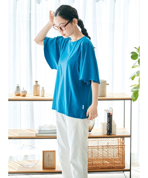 and myera（アンド マイラ）の「ａｎｄ　ｍｙｅｒａ　フレア袖のＴシャツ（Tシャツ/カットソー・レディース・ネイビー/ブルー/チャコールグレー・X-LARGE/LARGE/MEDIUM/SMALL）」の19枚目の写真