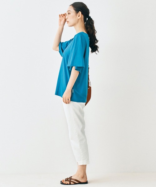 and myera（アンド マイラ）の「ａｎｄ　ｍｙｅｒａ　フレア袖のＴシャツ（Tシャツ/カットソー・レディース・ネイビー/ブルー/チャコールグレー・X-LARGE/LARGE/MEDIUM/SMALL）」の22枚目の写真