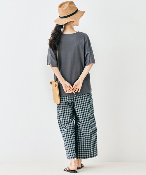 and myera（アンド マイラ）の「ａｎｄ　ｍｙｅｒａ　フレア袖のＴシャツ（Tシャツ/カットソー・レディース・ネイビー/ブルー/チャコールグレー・X-LARGE/LARGE/MEDIUM/SMALL）」の7枚目の写真