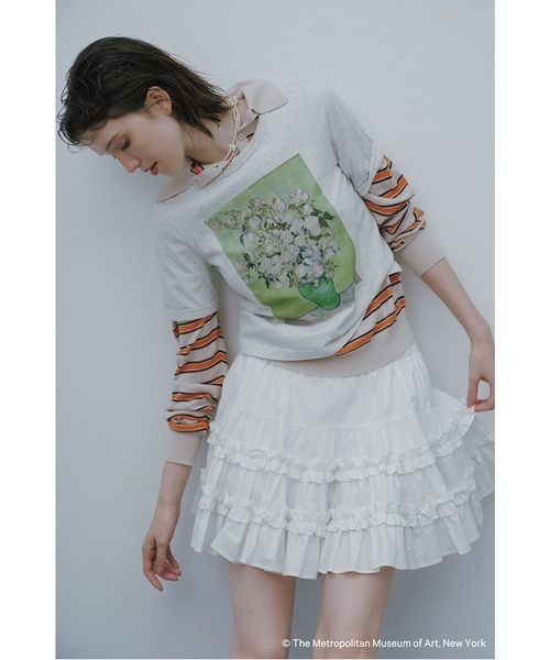 LILY BROWN（リリーブラウン）の「【The Metropolitan Museum of Art】バリエーションリンガーTシャツ（Tシャツ/カットソー・レディース・ネイビー/ライトグレー/ライトブルー/アイボリー・FREE）」の8枚目の写真