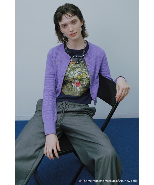 LILY BROWN（リリーブラウン）の「【The Metropolitan Museum of Art】バリエーションリンガーTシャツ（Tシャツ/カットソー・レディース・ネイビー/ライトグレー/ライトブルー/アイボリー・FREE）」の11枚目の写真