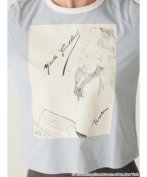 LILY BROWN（リリーブラウン）の「【The Metropolitan Museum of Art】バリエーションリンガーTシャツ（Tシャツ/カットソー・レディース・ネイビー/ライトグレー/ライトブルー/アイボリー・FREE）」の19枚目の写真