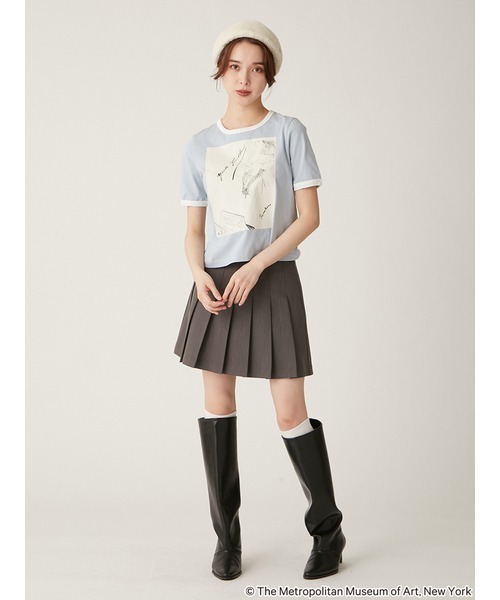 LILY BROWN（リリーブラウン）の「【The Metropolitan Museum of Art】バリエーションリンガーTシャツ（Tシャツ/カットソー・レディース・ネイビー/ライトグレー/ライトブルー/アイボリー・FREE）」の17枚目の写真