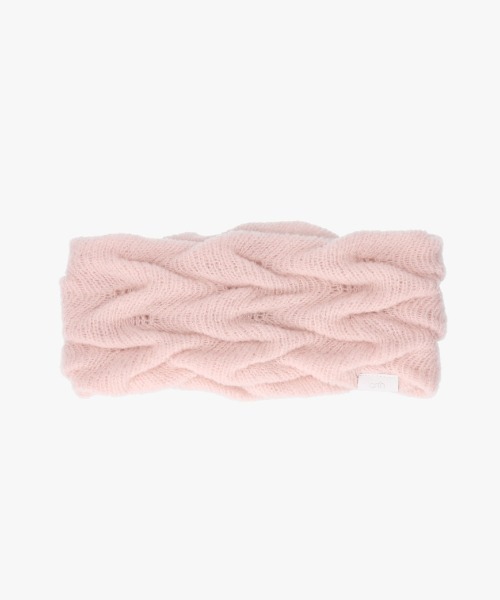 arth(アース)の「arth Wave Knit Headband / アース(ニットキャップ/ビーニー・レディース・ダークグレー/ピンク/ライトベージュ・FREE)」の1枚目の写真