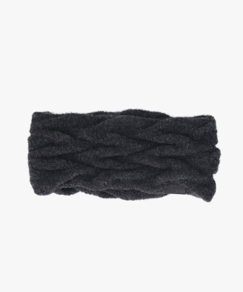 arth(アース)の「arth Wave Knit Headband / アース(ニットキャップ/ビーニー・レディース・ダークグレー/ピンク/ライトベージュ・FREE)」の2枚目の写真