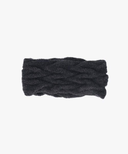 arth(アース)の「arth Wave Knit Headband / アース(ニットキャップ/ビーニー・レディース・ダークグレー/ピンク/ライトベージュ・FREE)」の4枚目の写真