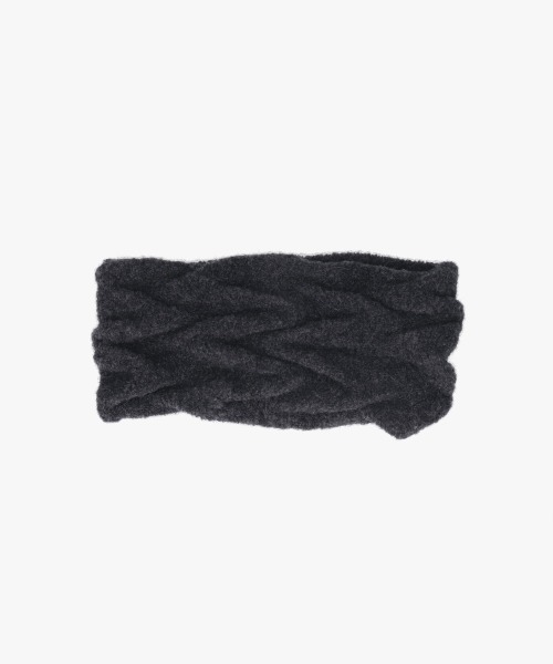 arth(アース)の「arth Wave Knit Headband / アース(ニットキャップ/ビーニー・レディース・ダークグレー/ピンク/ライトベージュ・FREE)」の5枚目の写真