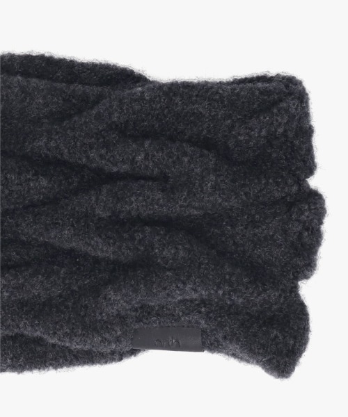 arth(アース)の「arth Wave Knit Headband / アース(ニットキャップ/ビーニー・レディース・ダークグレー/ピンク/ライトベージュ・FREE)」の6枚目の写真