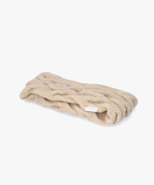 arth(アース)の「arth Wave Knit Headband / アース(ニットキャップ/ビーニー・レディース・ダークグレー/ピンク/ライトベージュ・FREE)」の9枚目の写真