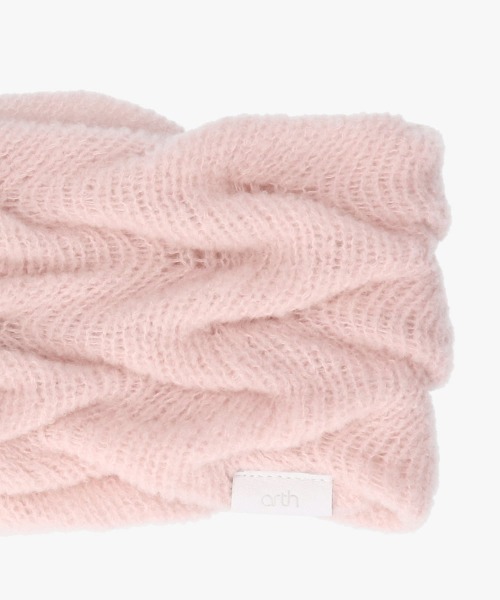 arth(アース)の「arth Wave Knit Headband / アース(ニットキャップ/ビーニー・レディース・ダークグレー/ピンク/ライトベージュ・FREE)」の13枚目の写真