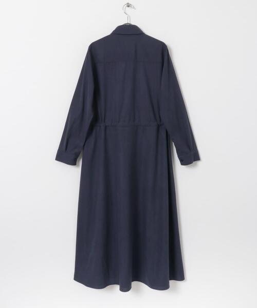 ITEMS URBANRESEARCH（アイテムズ アーバンリサーチ）の「ピケロングシャツワンピース（ワンピース・レディース・グレー系その他/ネイビー/モカ・FREE）」の22枚目の写真