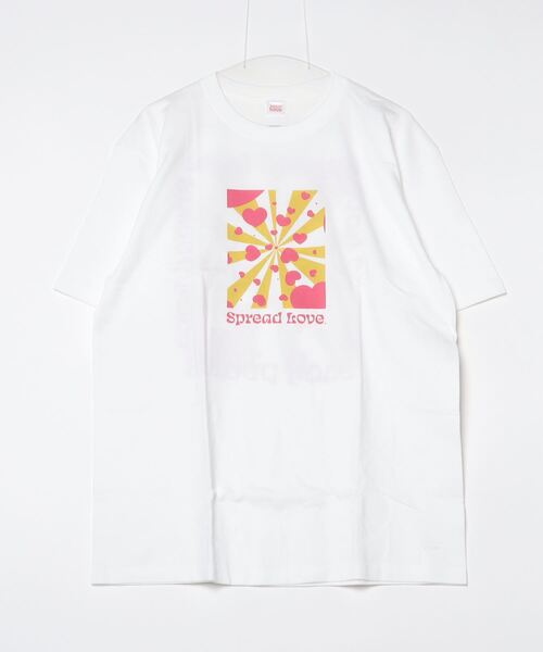 Mag.(マグ)の「【Spread Love】オリジナルプリント S/S T(Tシャツ/カットソー・レディース・ブラック/ホワイト・MEDIUM/LARGE)」の2枚目の写真