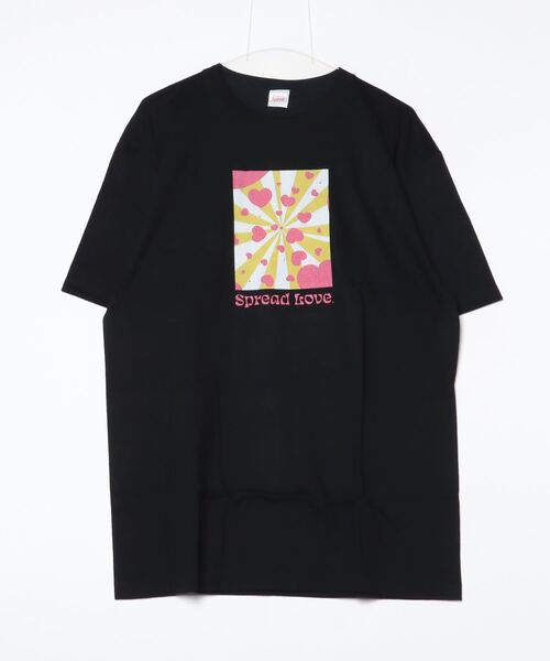Mag.(マグ)の「【Spread Love】オリジナルプリント S/S T(Tシャツ/カットソー・レディース・ブラック/ホワイト・MEDIUM/LARGE)」の1枚目の写真