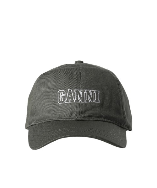 GANNI（ガニー）の「CAP HAT（キャップ・レディース・ブラック/ピンク/グリーン・ONE SIZE）」の2枚目の写真