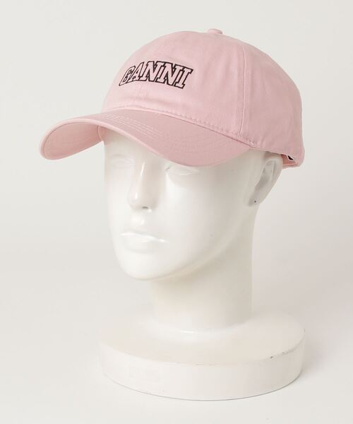 GANNI（ガニー）の「CAP HAT（キャップ・レディース・ブラック/ピンク/グリーン・ONE SIZE）」の19枚目の写真