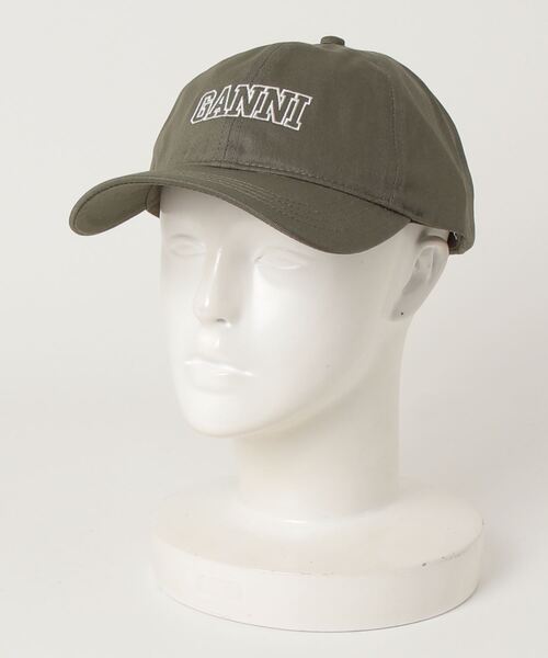 GANNI（ガニー）の「CAP HAT（キャップ・レディース・ブラック/ピンク/グリーン・ONE SIZE）」の18枚目の写真
