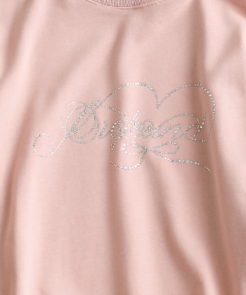 OLIVE des OLIVE（オリーブデオリーブ）の「きらきらビジュースウェット（Tシャツ/カットソー・レディース・チャコールグレー/オフホワイト/サックスブルー/ピンク・FREE）」の8枚目の写真