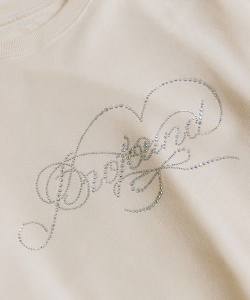 OLIVE des OLIVE（オリーブデオリーブ）の「きらきらビジュースウェット（Tシャツ/カットソー・レディース・チャコールグレー/オフホワイト/サックスブルー/ピンク・FREE）」の11枚目の写真