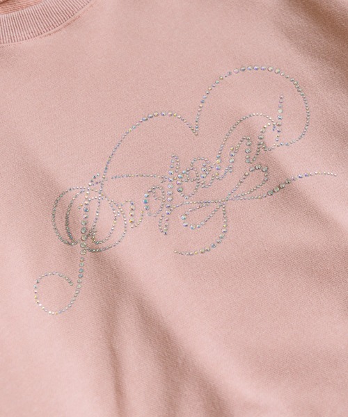 OLIVE des OLIVE（オリーブデオリーブ）の「きらきらビジュースウェット（Tシャツ/カットソー・レディース・チャコールグレー/オフホワイト/サックスブルー/ピンク・FREE）」の13枚目の写真