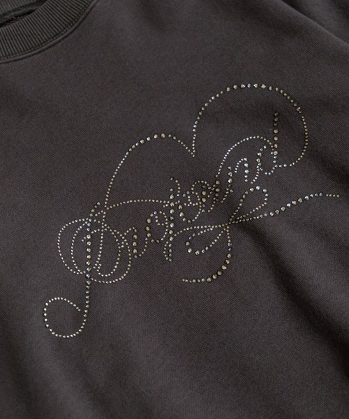 OLIVE des OLIVE（オリーブデオリーブ）の「きらきらビジュースウェット（Tシャツ/カットソー・レディース・チャコールグレー/オフホワイト/サックスブルー/ピンク・FREE）」の14枚目の写真