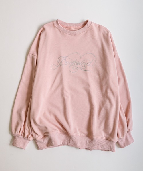 OLIVE des OLIVE（オリーブデオリーブ）の「きらきらビジュースウェット（Tシャツ/カットソー・レディース・チャコールグレー/オフホワイト/サックスブルー/ピンク・FREE）」の15枚目の写真