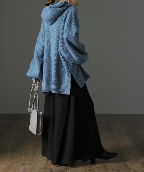 HUG.U(ハグユー)の「シフォンガウチョパンツ(その他パンツ・レディース・グレー系その他/ブラック系その他/マジェンタ/ブラック系その他2/グレー×ホワイト/グリーン系その他/ブルー系その他/ロイヤルブルー/ダークグレー/レッド系その他/ブラック×ホワイト・L/M/2XL/XL)」の3枚目の写真