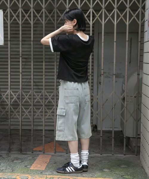 MAZZZZY(マジ―)の「MAZZZZY/カレッジロゴT(Tシャツ/カットソー・レディース・ホワイト/ブラック・FREE)」の13枚目の写真