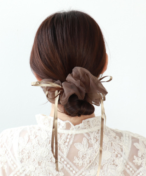 美品　BELLA for CITYSHOP シュシュ ブラウン cityshop BELLAシュシュ ブラック 美品 BELLA for CITYSHOP シュシュ