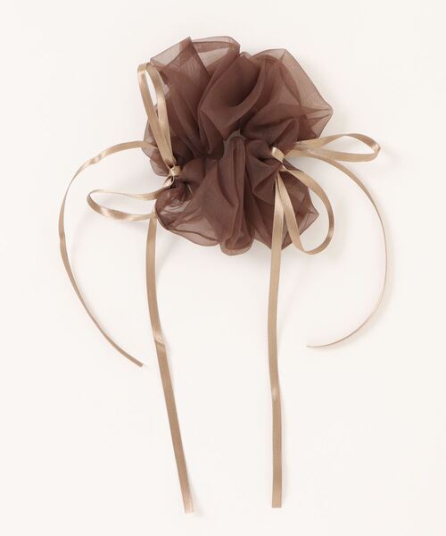 Three Four Time（ｽﾘｰﾌｫｰﾀｲﾑ）の「ダブルリボンシフォンシュシュ【結婚式/パーティ/フォーマル/デイリー】（シュシュ・レディース・ブラウン/ピンク/ブラック・FREE）」の20枚目の写真