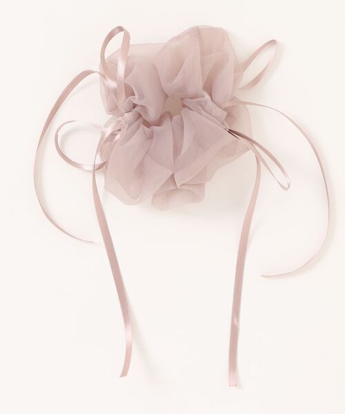 Three Four Time（ｽﾘｰﾌｫｰﾀｲﾑ）の「ダブルリボンシフォンシュシュ【結婚式/パーティ/フォーマル/デイリー】（シュシュ・レディース・ブラウン/ピンク/ブラック・FREE）」の21枚目の写真