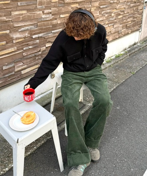 INTER FACTORY（インターファクトリー）の「りゅうせい - コーデュロイワイドパンツ  made in INTER FACTORY（その他パンツ・メンズ・ベージュ/ブラウン/グリーン・SMALL/MEDIUM/LARGE）」の8枚目の写真