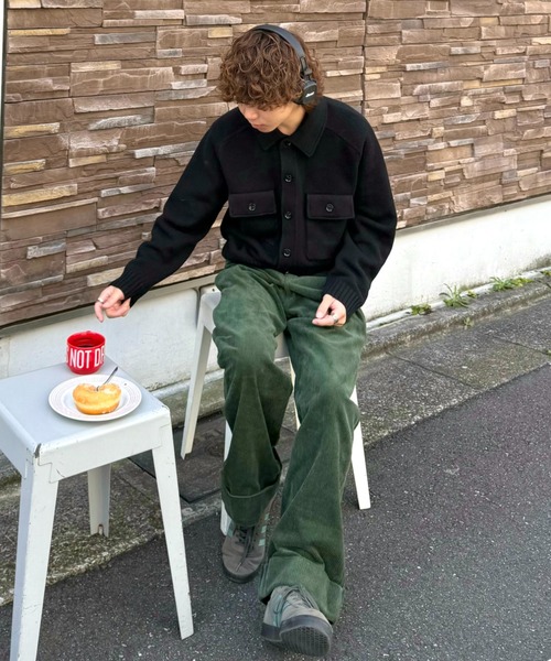 INTER FACTORY（インターファクトリー）の「りゅうせい - コーデュロイワイドパンツ  made in INTER FACTORY（その他パンツ・メンズ・ベージュ/ブラウン/グリーン・SMALL/MEDIUM/LARGE）」の9枚目の写真