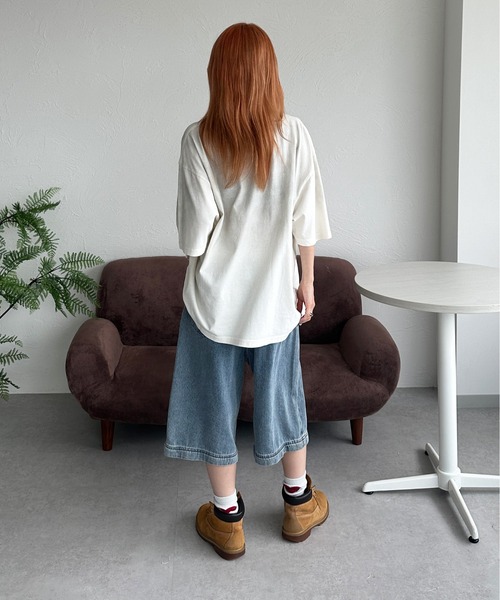 sedacle(セダクル)の「パウダーブリーチT(Tシャツ/カットソー・メンズ・チャコールグレー/オフホワイト/ピンク・LARGE/MEDIUM/SMALL)」の4枚目の写真
