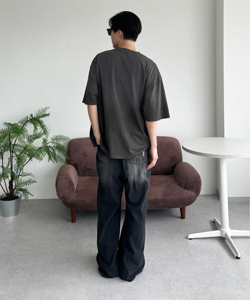 sedacle(セダクル)の「パウダーブリーチT(Tシャツ/カットソー・メンズ・チャコールグレー/オフホワイト/ピンク・LARGE/MEDIUM/SMALL)」の16枚目の写真
