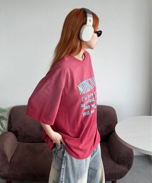 sedacle(セダクル)の「パウダーブリーチT(Tシャツ/カットソー・メンズ・チャコールグレー/オフホワイト/ピンク・LARGE/MEDIUM/SMALL)」の19枚目の写真