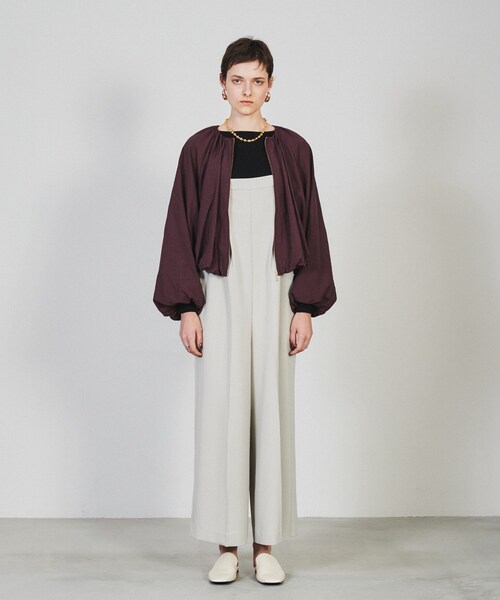 cloenc（クロエンス）の「◆【手洗い可】ギャザーバルーンブルゾン（ブルゾン・レディース・ブラック/カーキ/ブラウン系/ボルドー・01/02/03）」の21枚目の写真