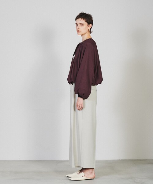 cloenc（クロエンス）の「◆【手洗い可】ギャザーバルーンブルゾン（ブルゾン・レディース・ブラック/カーキ/ブラウン系/ボルドー・01/02/03）」の22枚目の写真