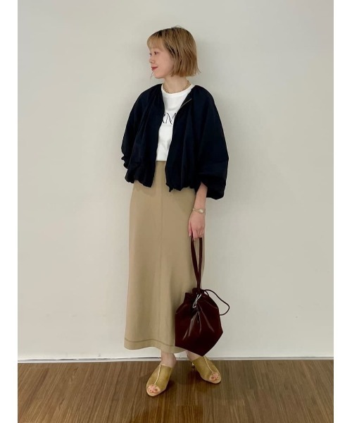 cloenc（クロエンス）の「◆【手洗い可】ギャザーバルーンブルゾン（ブルゾン・レディース・ブラック/カーキ/ブラウン系/ボルドー・01/02/03）」の9枚目の写真